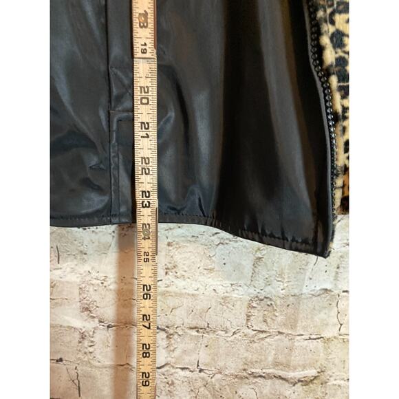 Utex Design Fully Reversible Jacket Womens Medium Cheetah Leopard Full Zip Up - Picture 10 of 14